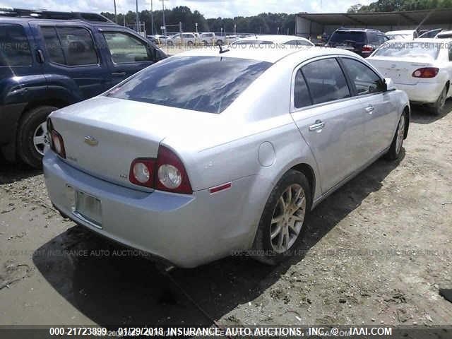 1G1ZK577X9F173383 - 2009 CHEVROLET MALIBU LTZ 银色 照片 4