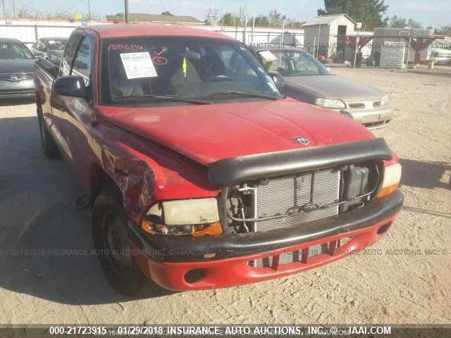 1B7GL22X2WS540958 - 1998 DODGE DAKOTA RED photo 1