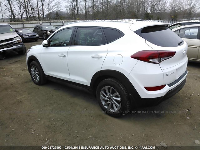 KM8J33A44GU146947 - 2016 HYUNDAI TUCSON LIMITED/SPORT AND ECO/SE WHITE photo 3