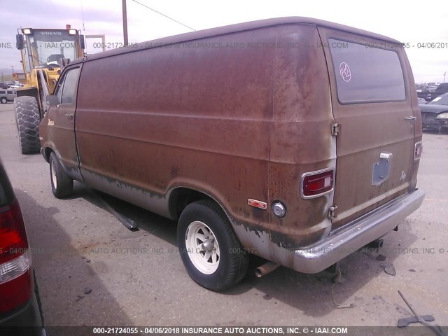 0000B21BE7K199694 - 1978 DODGE RAM VAN BROWN photo 3