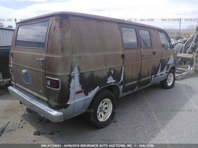 0000B21BE7K199694 - 1978 DODGE RAM VAN BROWN photo 4