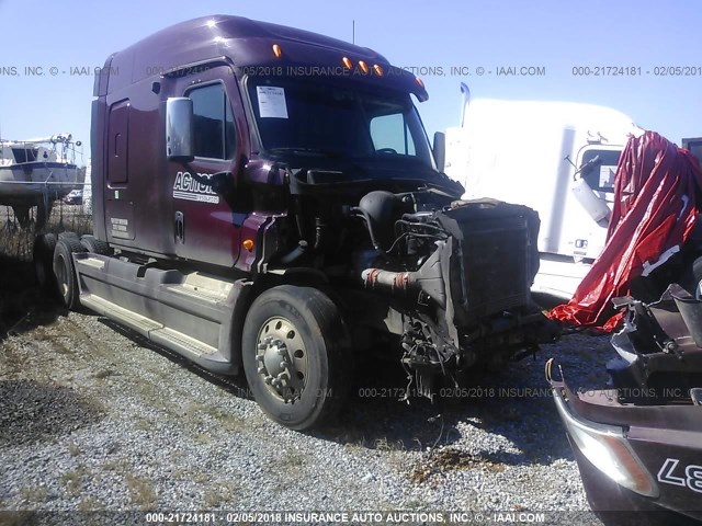 3AKJGLDV3DSFD8425 - 2013 FREIGHTLINER CASCADIA 125  MAROON photo 1