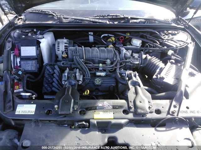 2G1WX15K319293852 - 2001 CHEVROLET MONTE CARLO SS შავი ფოტო 10
