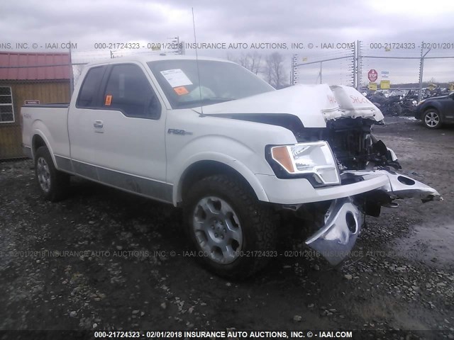 1FTFX1EV7AFC92650 - 2010 FORD F150 SUPER CAB WHITE photo 1