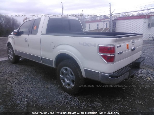 1FTFX1EV7AFC92650 - 2010 FORD F150 SUPER CAB WHITE photo 3