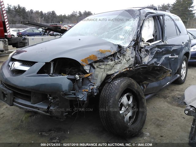 2HNYD18244H531409 - 2004 ACURA MDX GRAY photo 2