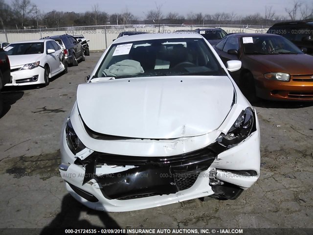 1C3CDFAA9GD592646 - 2016 DODGE DART SE WHITE photo 6