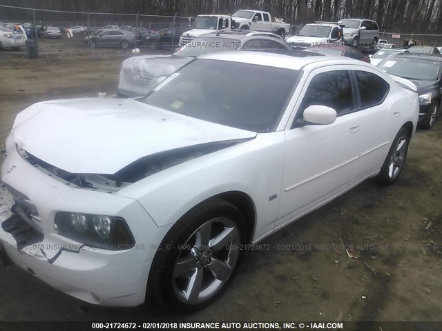 2B3CA9CVXAH268333 - 2010 DODGE CHARGER RALLYE WHITE photo 2