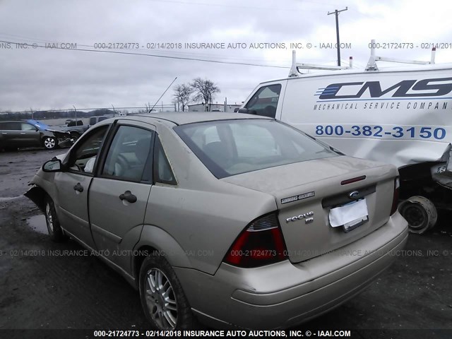 1FAFP34N77W177252 - 2007 FORD FOCUS ZX4/S/SE/SES 金色 照片 3