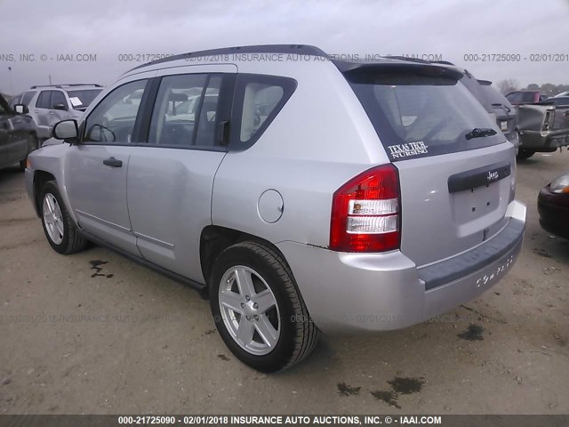 1J4FT47A39D188987 - 2009 JEEP COMPASS SPORT SILVER photo 3