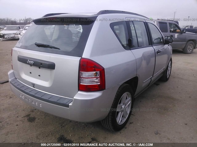 1J4FT47A39D188987 - 2009 JEEP COMPASS SPORT SILVER photo 4