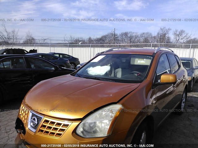 JN8AS58T78W003596 - 2008 NISSAN ROGUE S/SL ORANGE photo 2