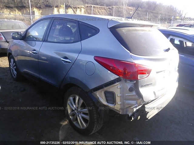 KM8JU3AC5BU172549 - 2011 HYUNDAI TUCSON GLS/LIMITED ვერცხლისფერი ფოტო 3