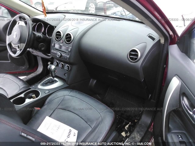 JN8AS58V68W139588 - 2008 NISSAN ROGUE S/SL RED photo 5