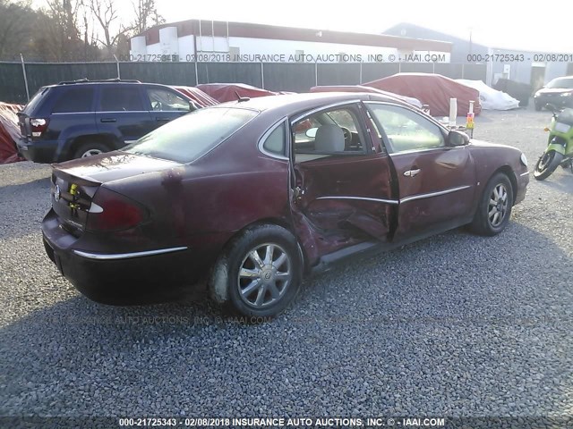 2G4WC582571170045 - 2007 BUICK LACROSSE CX RED photo 4