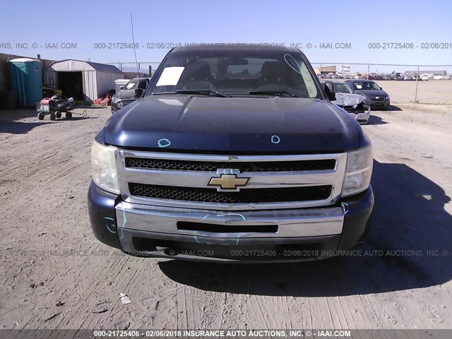 2GCEK23C691139004 - 2009 CHEVROLET SILVERADO K1500 LT BLUE photo 6