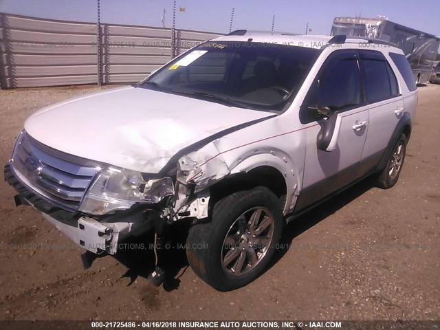 1FMDK02W58GA38982 - 2008 FORD TAURUS X SEL WHITE photo 2