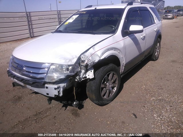 1FMDK02W58GA38982 - 2008 FORD TAURUS X SEL WHITE photo 6