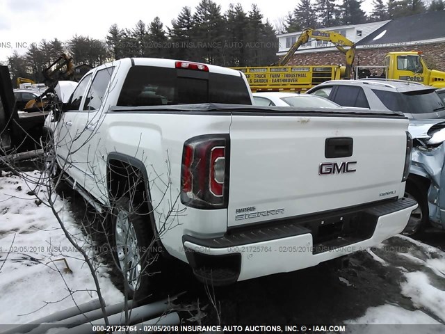 3GTU2PEJ3HG487126 - 2017 GMC SIERRA K1500 DENALI WHITE photo 3