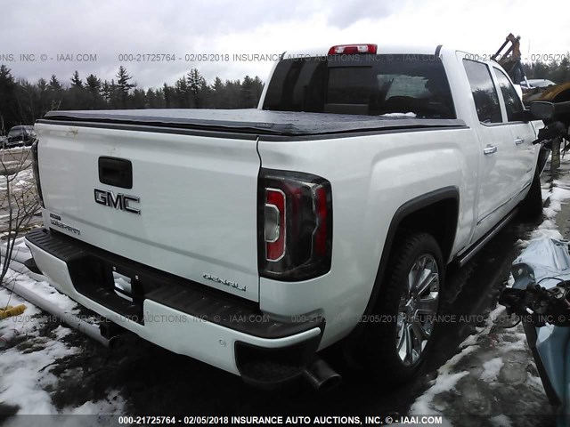 3GTU2PEJ3HG487126 - 2017 GMC SIERRA K1500 DENALI WHITE photo 4