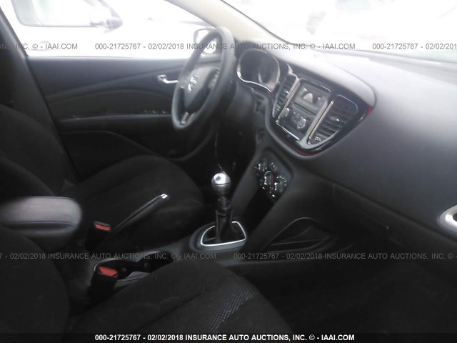 1C3CDFAA2FD159894 - 2015 DODGE DART SE WHITE photo 5