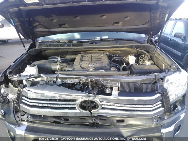 5TFCY5F10GX020169 - 2016 TOYOTA TUNDRA DOUBLE CAB SR/SR5 GRAY photo 10