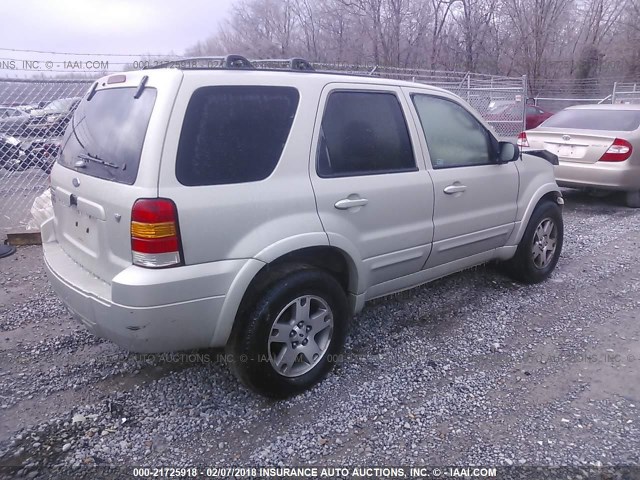 1FMYU04175KB77579 - 2005 FORD ESCAPE LIMITED Champagne photo 4