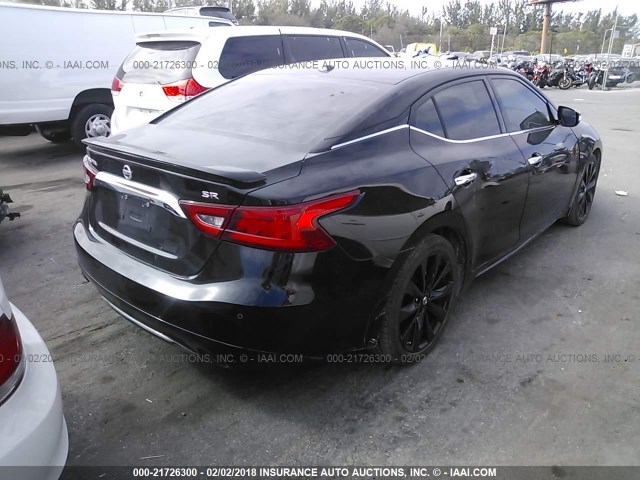 1N4AA6AP7HC407992 - 2017 NISSAN MAXIMA 3.5S/SV/SL/SR/PLAT BLACK photo 4