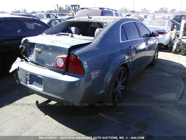 1G1ZG57B29F145258 - 2009 CHEVROLET MALIBU LS 绿色 照片 4