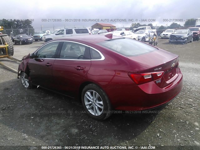 1G1ZE5ST2GF227767 - 2016 CHEVROLET MALIBU LT RED photo 3