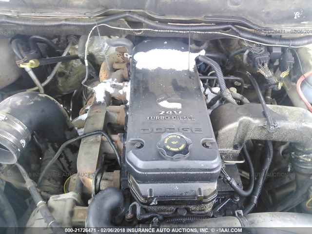 3D7KS28CX5G783222 - 2005 DODGE RAM 2500 ST/SLT 金色 照片 10