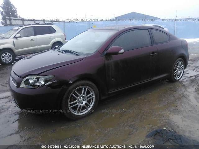 JTKDE177650032091 - 2005 TOYOTA SCION TC 紫色 照片 2
