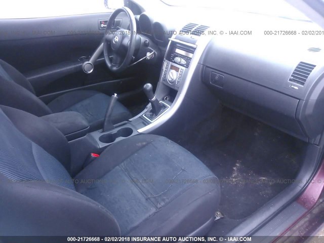 JTKDE177650032091 - 2005 TOYOTA SCION TC 紫色 照片 5