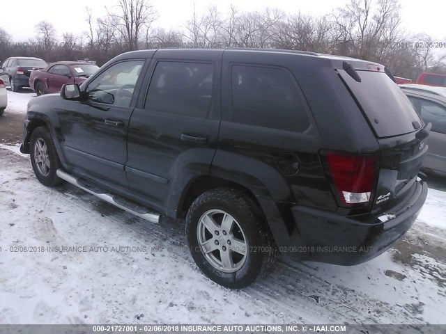 1J8GR48K87C649841 - 2007 JEEP GRAND CHEROKEE LAREDO/COLUMBIA/FREEDOM BLACK photo 3