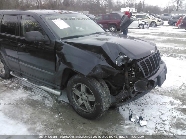 1J8GR48K87C649841 - 2007 JEEP GRAND CHEROKEE LAREDO/COLUMBIA/FREEDOM BLACK photo 6