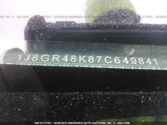 1J8GR48K87C649841 - 2007 JEEP GRAND CHEROKEE LAREDO/COLUMBIA/FREEDOM 黑色 照片 9