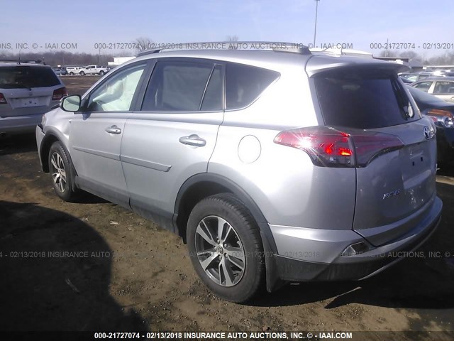 2T3RFREV5JW743085 - 2018 TOYOTA RAV4 ADVENTURE/XLE SILVER photo 3