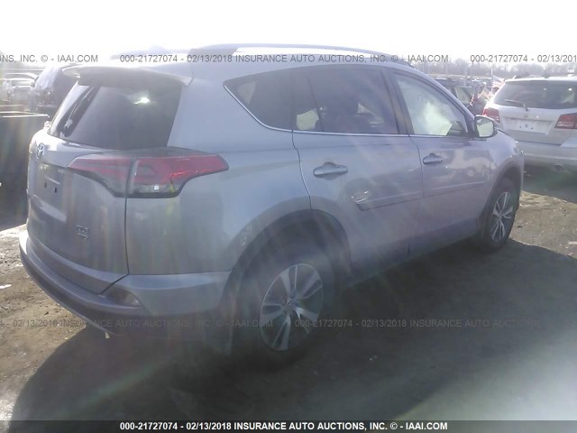 2T3RFREV5JW743085 - 2018 TOYOTA RAV4 ADVENTURE/XLE SILVER photo 4