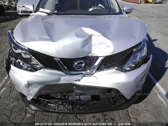 JN1BJ1CP0HW006736 - 2017 NISSAN ROGUE SPORT S/SV/SL SILVER photo 6