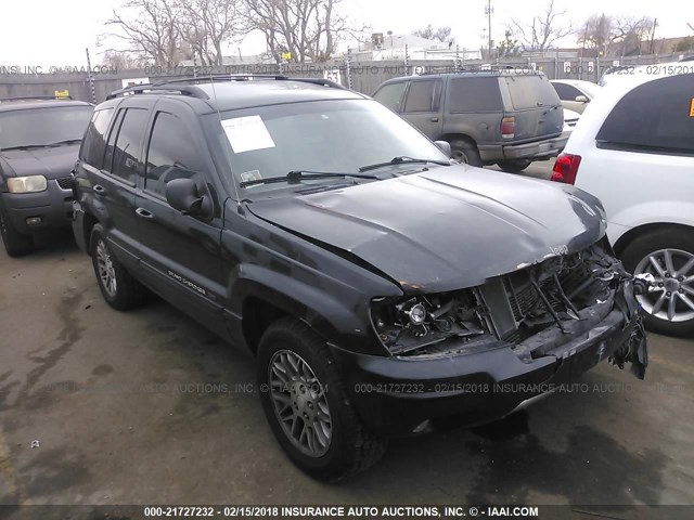 1J4GW58N34C109352 - 2004 JEEP GRAND CHEROKEE LIMITED BLACK photo 1