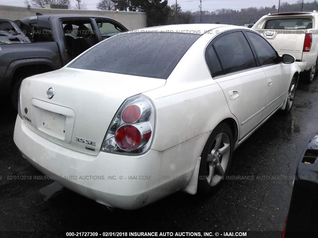 1N4BL11D95C201494 - 2005 NISSAN ALTIMA SE/SL/SE-R WHITE photo 4