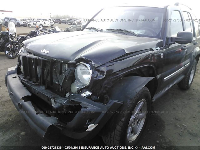 1J4GL58K65W589045 - 2005 JEEP LIBERTY LIMITED BLACK photo 6