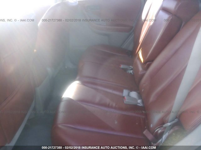 JN8AZ08W15W400743 - 2005 NISSAN MURANO SL/SE/S ORANGE photo 8