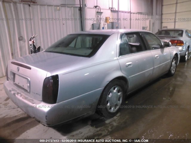 1G6KD54Y1YU296759 - 2000 CADILLAC DEVILLE SILVER photo 4