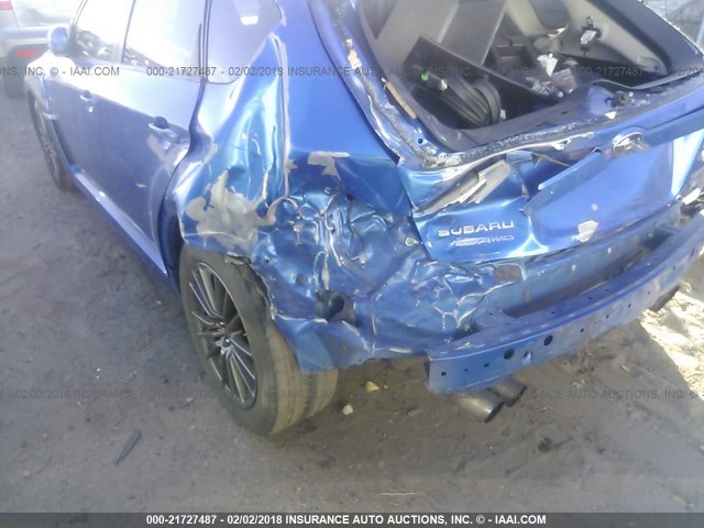 JF1GR7E60EG239109 - 2014 SUBARU IMPREZA WRX BLUE photo 6