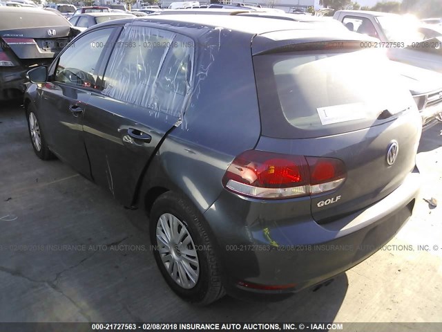 WVWDB7AJ6CW257757 - 2012 VOLKSWAGEN GOLF 深蓝色 照片 3