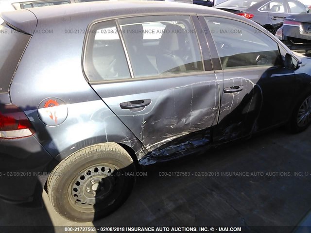 WVWDB7AJ6CW257757 - 2012 VOLKSWAGEN GOLF 深蓝色 照片 6