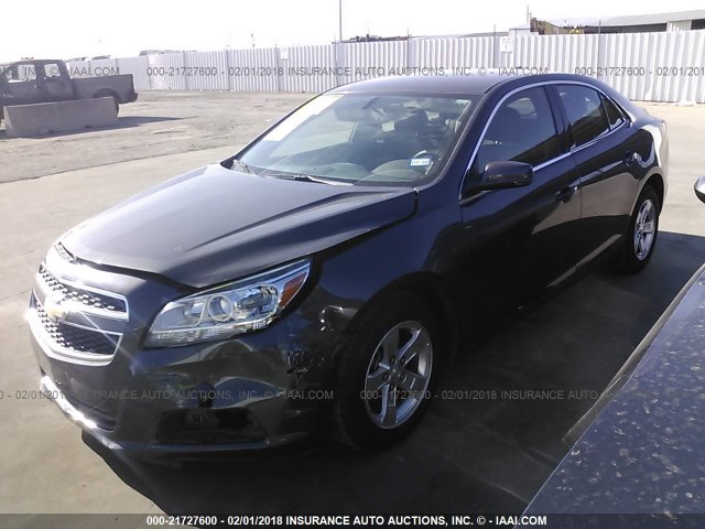 1G11C5SAXDF241753 - 2013 CHEVROLET MALIBU 1LT GRAY photo 2