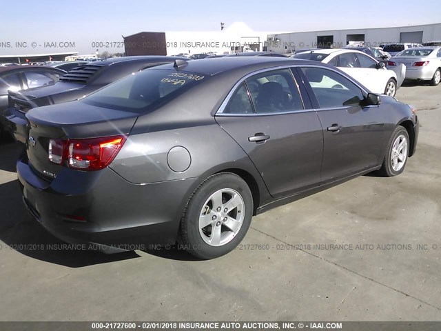 1G11C5SAXDF241753 - 2013 CHEVROLET MALIBU 1LT GRAY photo 4