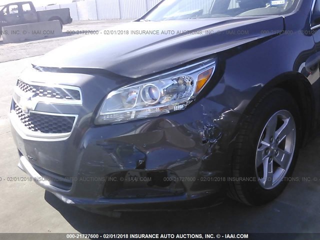 1G11C5SAXDF241753 - 2013 CHEVROLET MALIBU 1LT GRAY photo 6